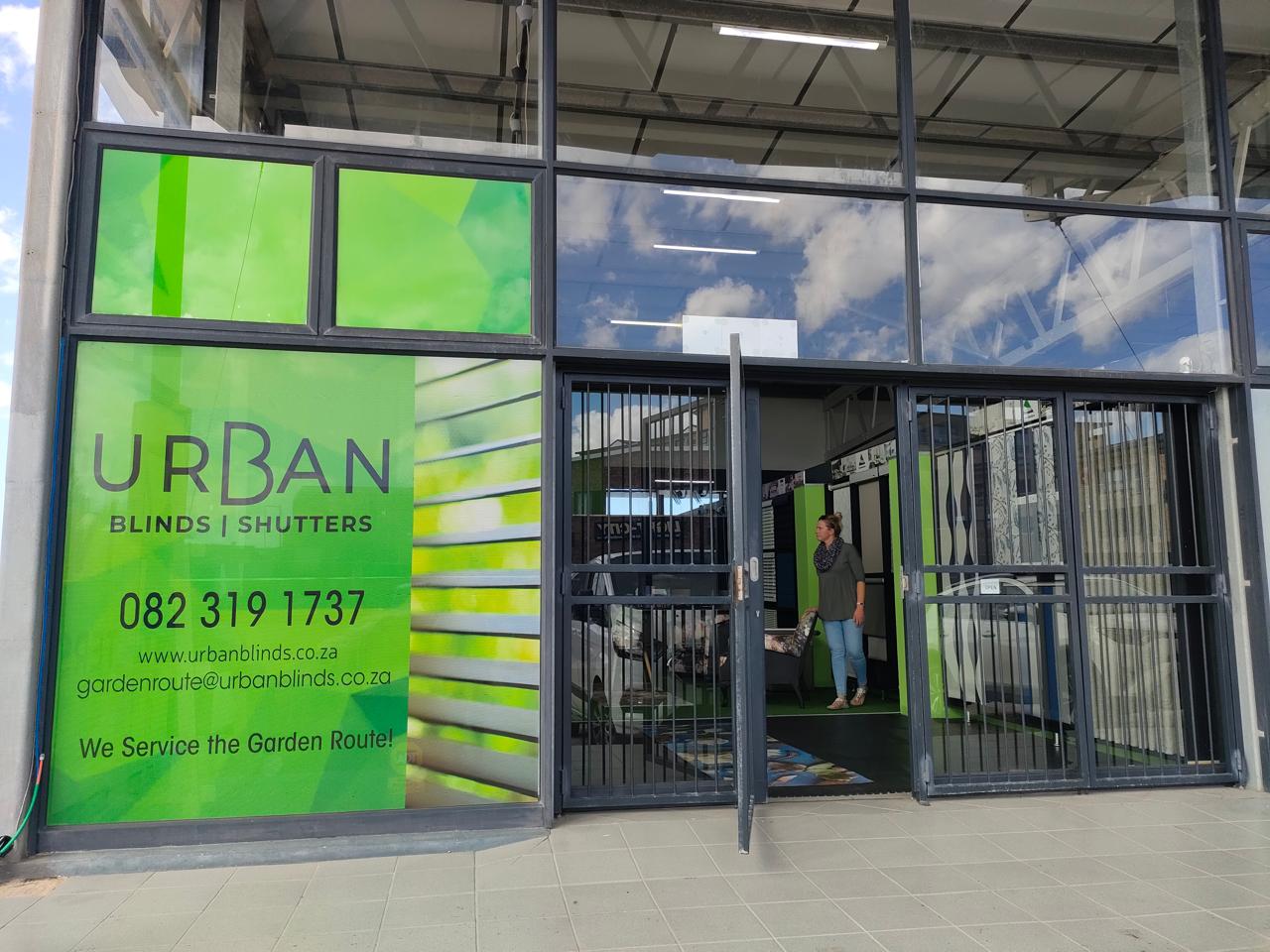 Urban Blinds Garden Route showroom exterior
